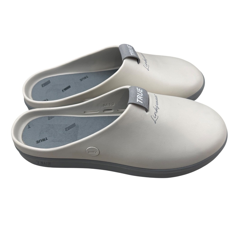 TRUE Linkswear All Day Mule White Grey Golf Shoes Mens Size 13 Slip On Clogs